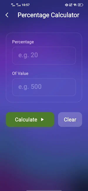 Smart Percentage Calculator Screenshot 2