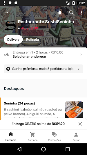 Restaurante SushiSeninha Screenshot 0