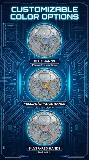 Watch Face Hybrid Digital TMZ Screenshot 2