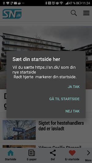 SNDK Nyheder Screenshot 2
