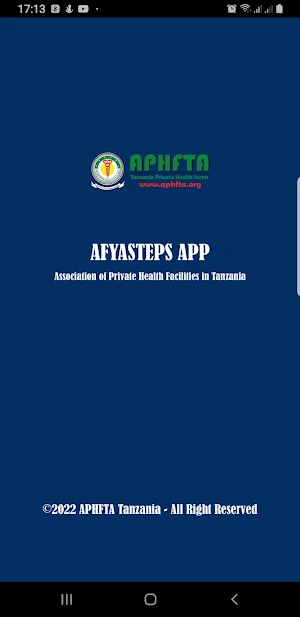 AfyaSteps App Screenshot 0