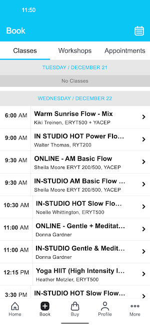 Wilmington Yoga Screenshot 1