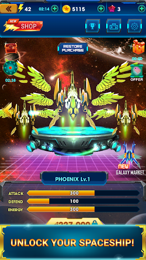 Galaxy Space Shooter - Space Shooting (Squadron) Screenshot 3