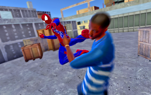 Hero Spider Ninja Cyber Robot Battle Samurai Fight Screenshot 2