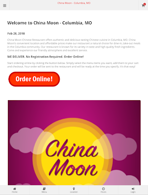 China Moon Columbia, MO Order Screenshot 3