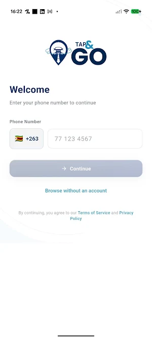 TapAndGo Screenshot 1