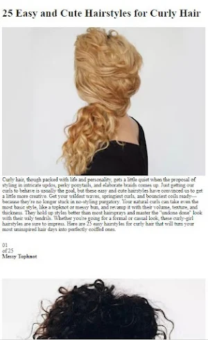 How To Do Curly Hairstyles Screenshot 2