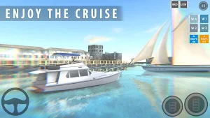 Jet Boat Sim Cruise Ship Drive Screenshot 0
