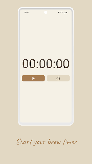 Coffee Timer - Brew Stopwatch Screenshot 1
