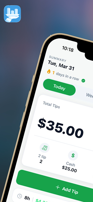 TipShift - Tip Tracker Screenshot 0