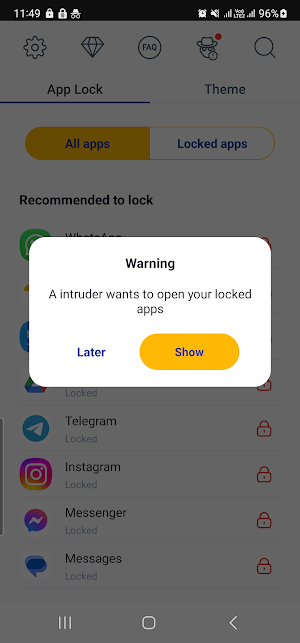 App Lock - Fingerprint Lock Screenshot 0