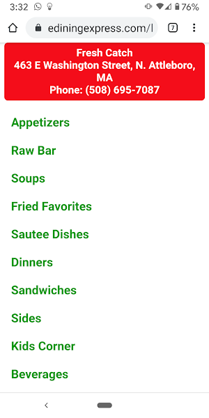 Fresh Catch Restaurant Screenshot 1
