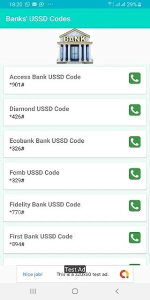 All Nigeria Phones,Banks and Mobile USSD codes Screenshot 2