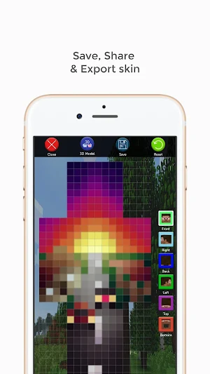 Custom Skin Editor for Minecraft Screenshot 2