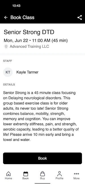 Advanced Training Screenshot 2