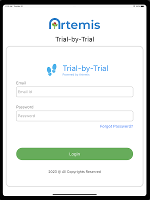 Artemis ABA Trial-by-Trial Screenshot 3