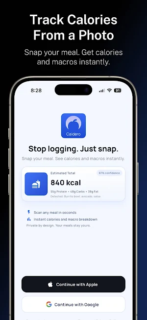 Caldero – Snap Calorie Tracker Screenshot 0