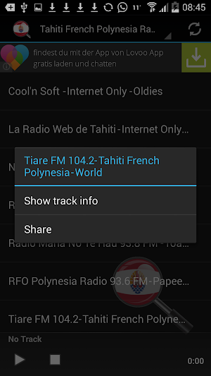 Tahiti French Polynesia Radio Screenshot 2
