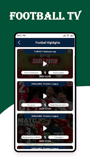 Live Football TV HD: Streaming Screenshot 2