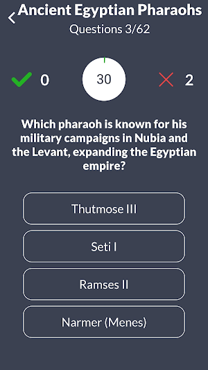 Egypt History MCQ Quiz Screenshot 3
