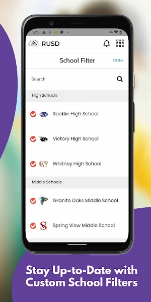 Rocklin Unified School District Screenshot 1