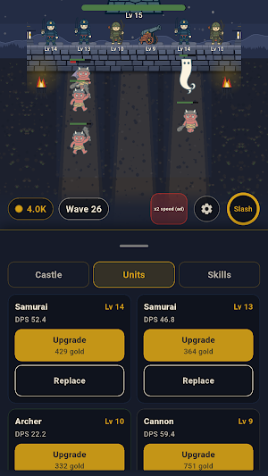 Samurai Wall: Yokai Defense Screenshot 1