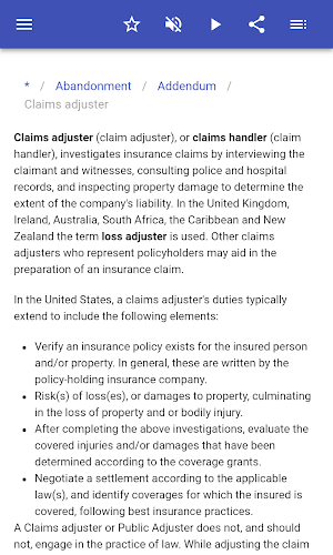 Insurance terms Screenshot 3