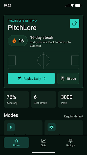 Football Trivia - PitchLore Screenshot 0