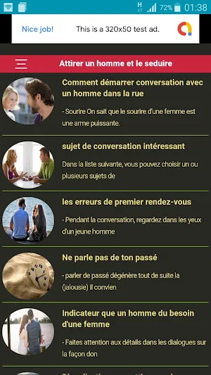 Attirer un homme et le séduire pour s'engager Screenshot 0