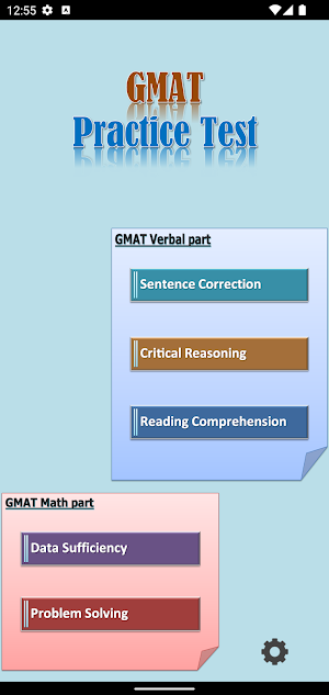 GMAT Practice Test Screenshot 0