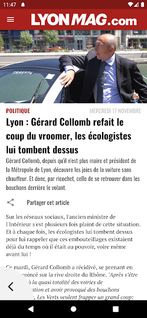 Lyonmag news from Lyon France Screenshot 2