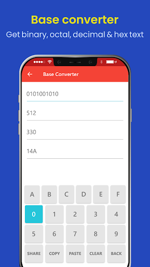 Text, Number, Binary, ASCII Converter & Codec Screenshot 3