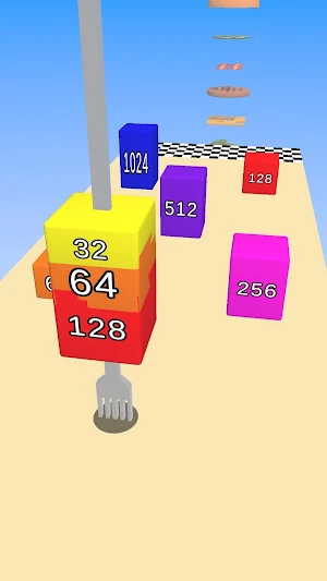 Fork Run 2048 Screenshot 1