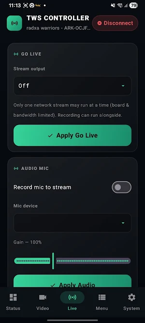 TWS Controller Screenshot 3
