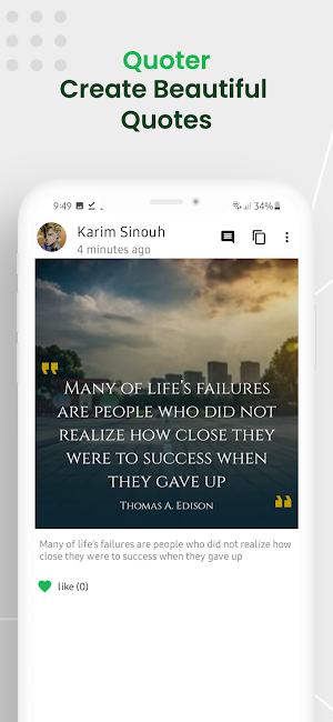 Quoter - Quotes Creator Screenshot 0