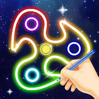 Glow Spinner: Finger Draw Art