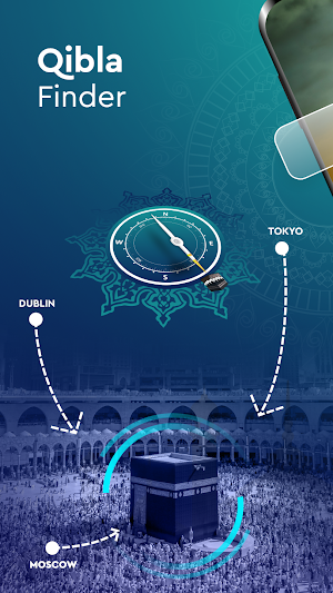 Duff Qibla Finder, Prayer Time Screenshot 0