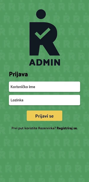 Rezervirko ADMIN Screenshot 1