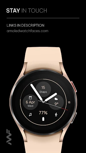 Awf OLED Analog - watch face Screenshot 2