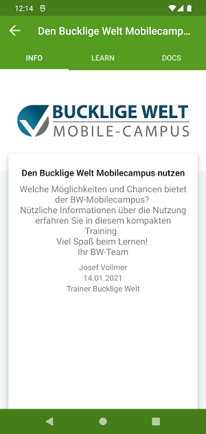 Bucklige Welt- Mobilecampus Screenshot 1