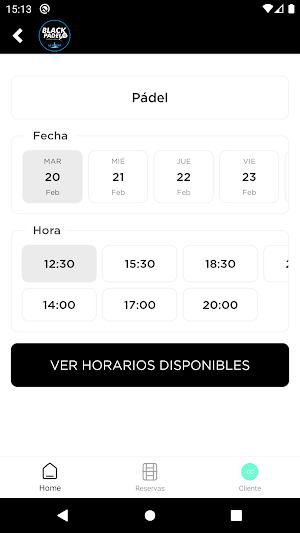 Black Padel La Serena Screenshot 3