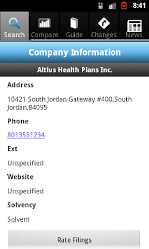 Utah Health Rates Screenshot 0