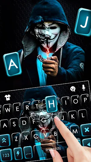Anonymous Lighter Keyboard Background Screenshot 1