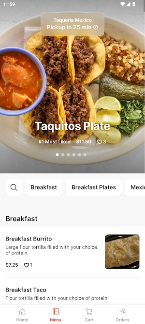 Taqueria Mexico Screenshot 1