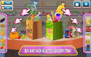 Supermarket Shopping Cash Register Cashier Games Screenshot 3