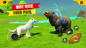 Wild Wolf Sim: Animal Fight 3D Screenshot 0