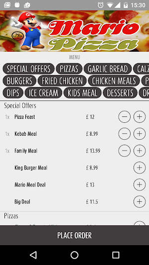 Mario Pizza Salford Screenshot 1