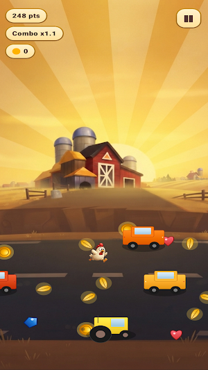 Chicken Roll Rush Screenshot 0