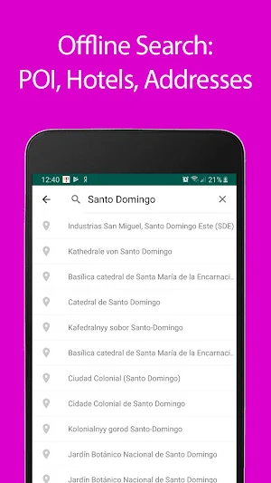 Santo Domingo Offline Map and Travel Guide Screenshot 2