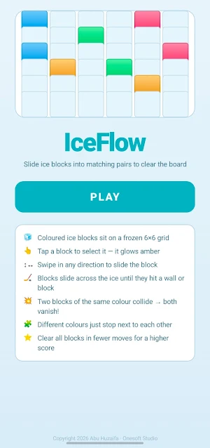 IceFlow – Slide & Merge Puzzle Screenshot 0
